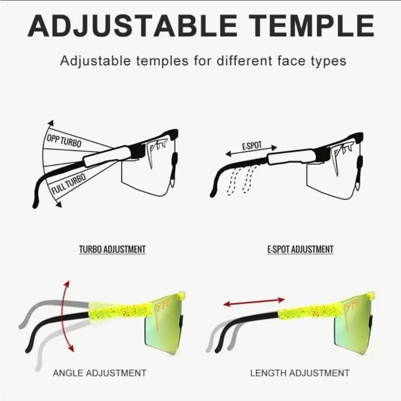 New KIDS Pit Viper polarized sports goggles sunglasses unisex - Picture 11 of 12